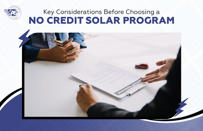 Key Considerations Before Choosing a No-Credit Solar Program