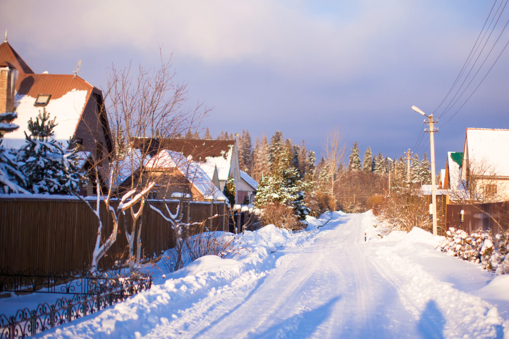 snow neighborhood in new jersey
